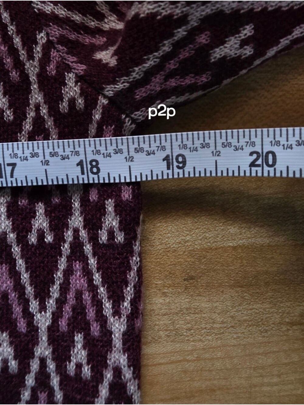 Hem & Thread Cardigan Sweater Mauve Small #SW1 - Picture 7 of 10